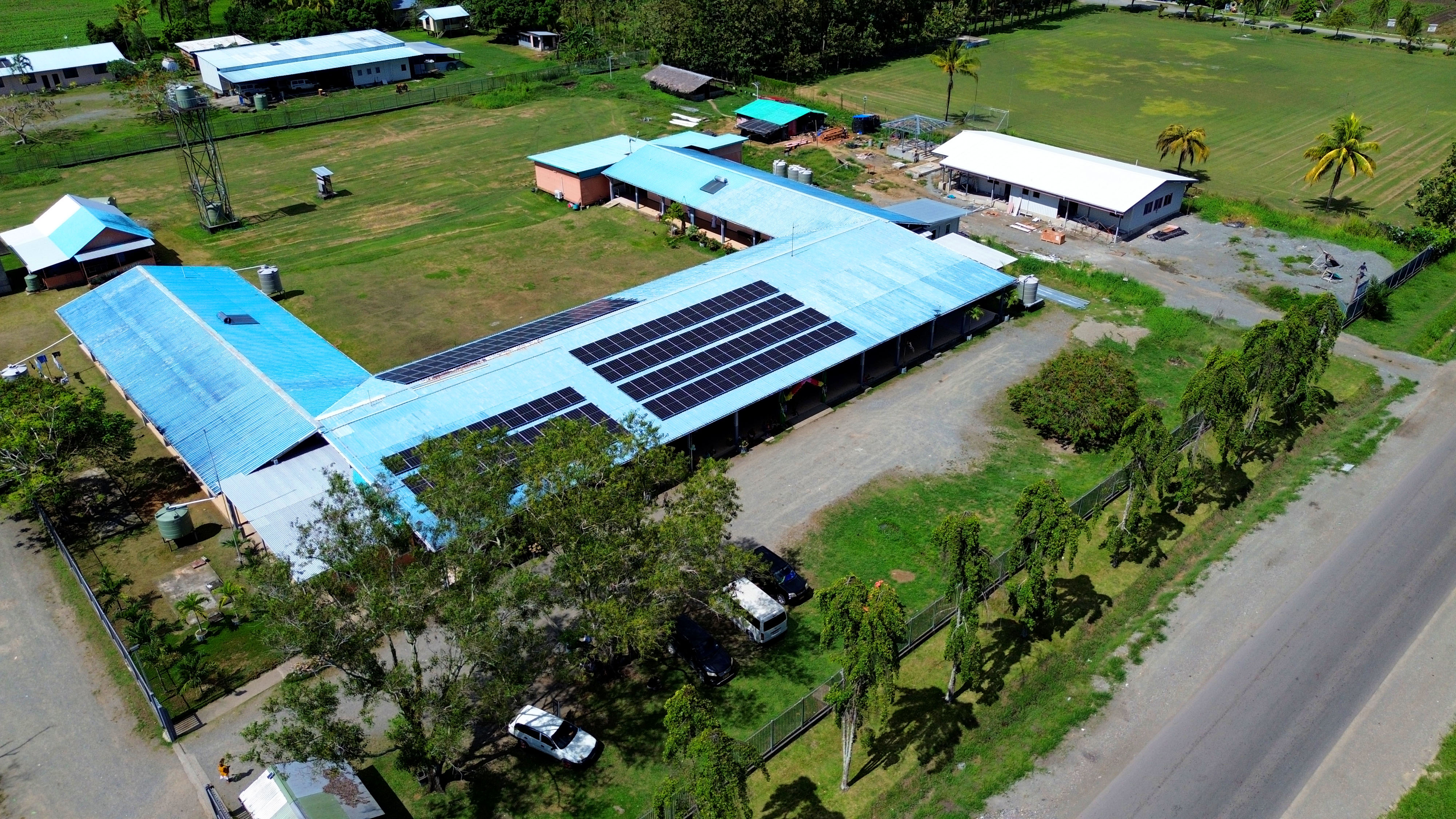 The hybrid solar-battery-diesel system has produced reliable and free power for the hospital since being switched on.