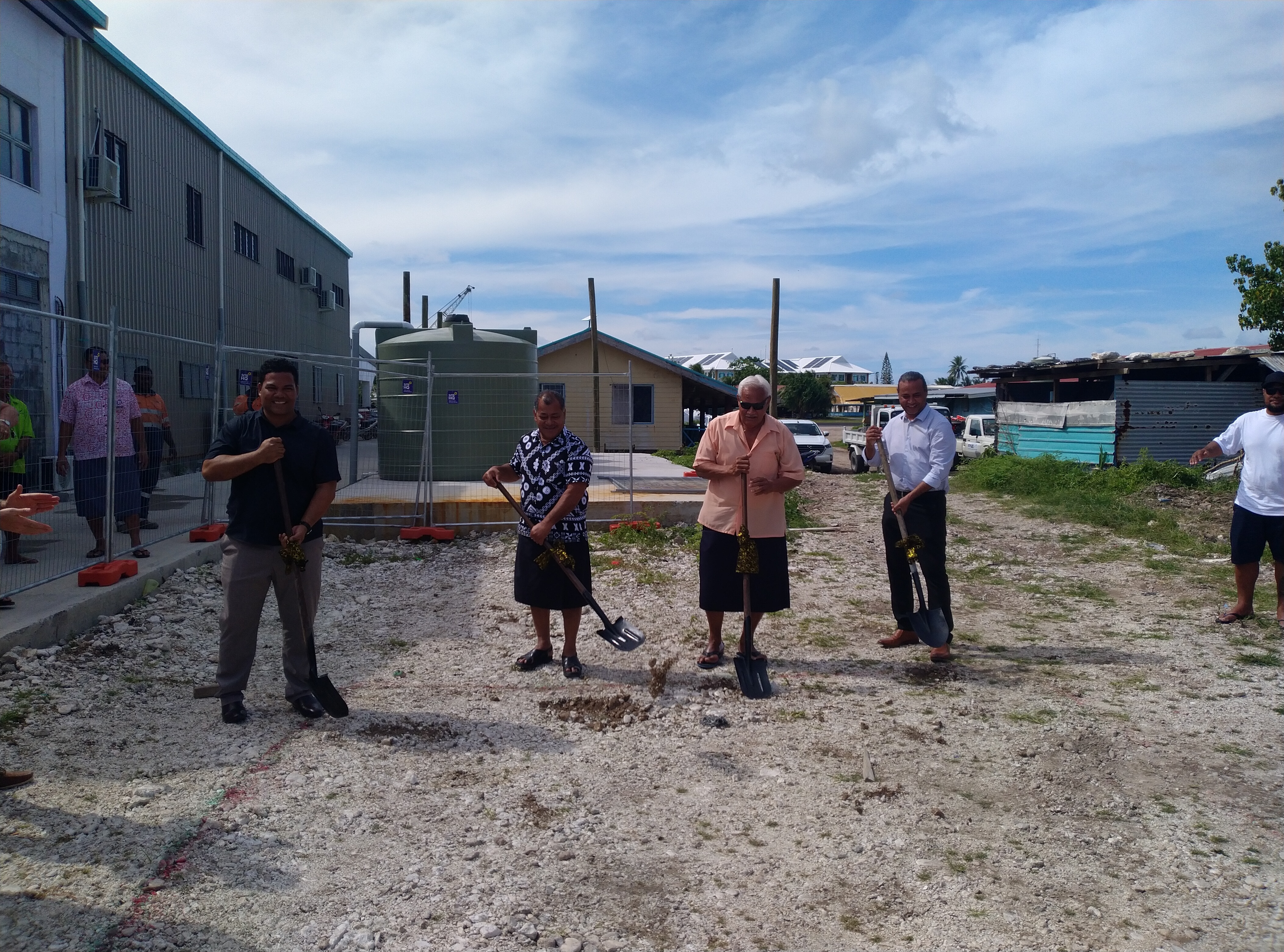 The cable groundbreaking in Funafuti, Tuvalu